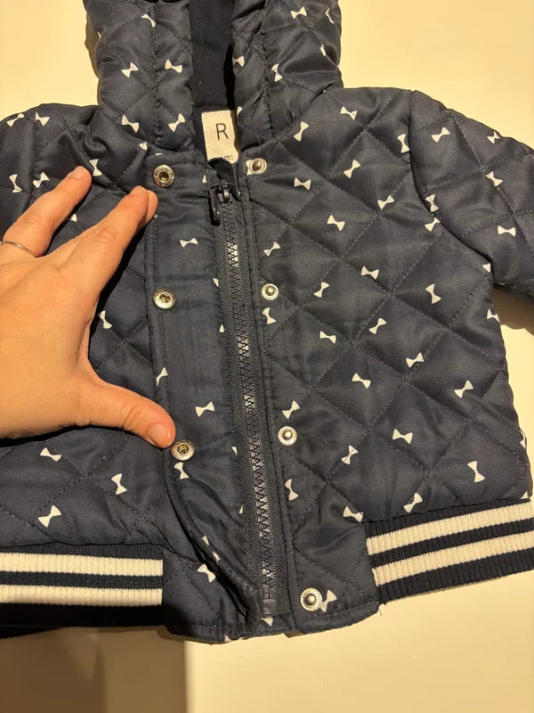 Marineblauwe winterjas