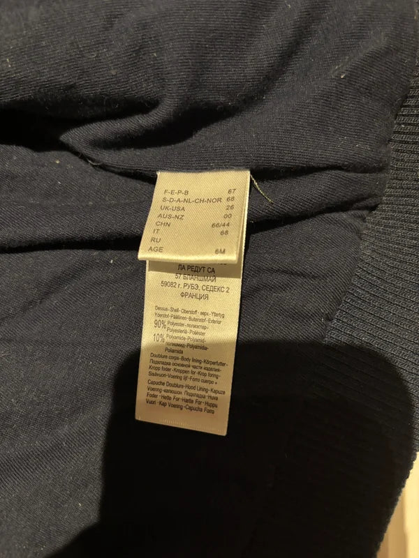 Marineblauwe winterjas