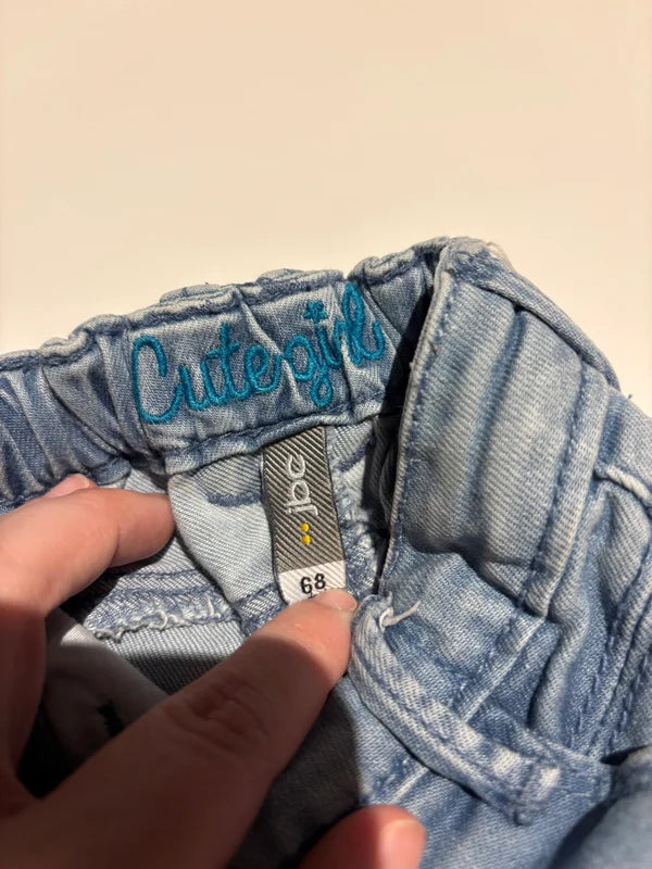 Lichtblauwe jeansbroek