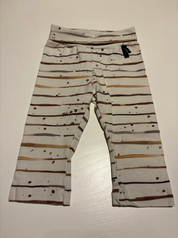 Witte gestreepte legging